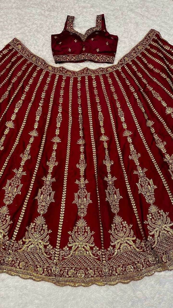 Bridal Silk Zari Work Lehenga for Elegant Weddings - MYLUXURY LANE ENTERPRISE